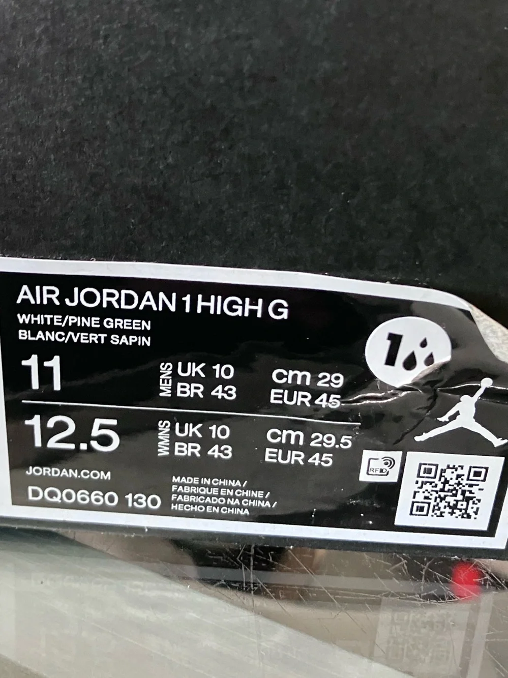 Air Jordan 1 Retro High Golf Metallic Green Size 11